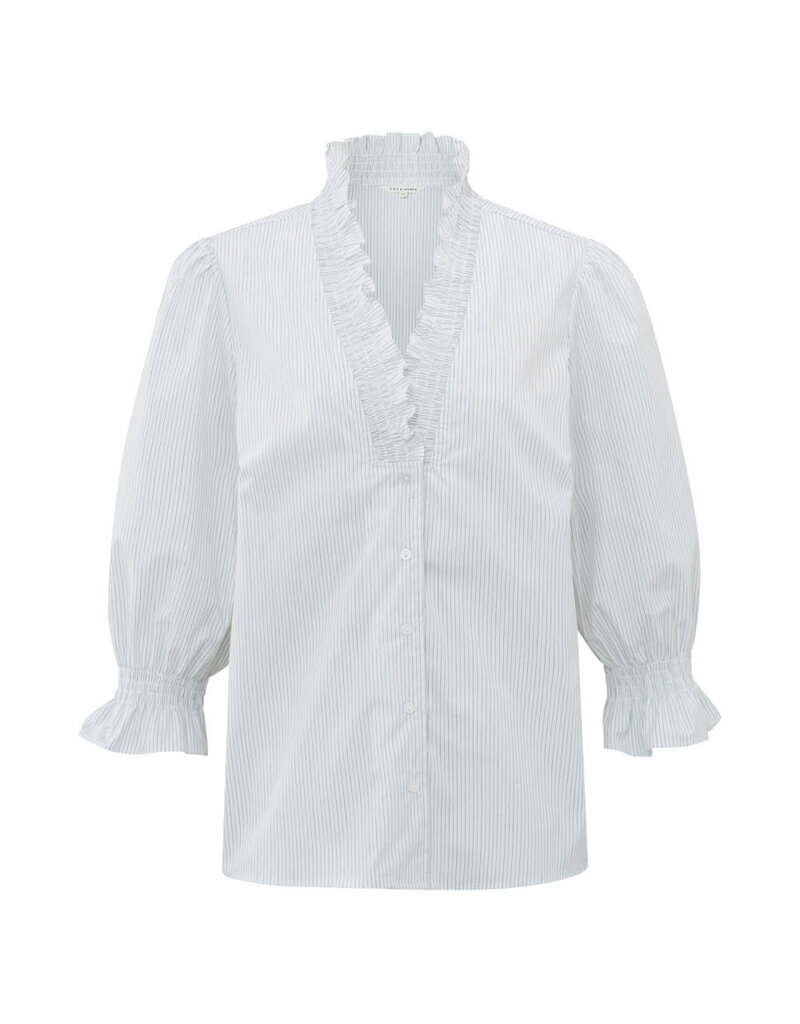 Yaya Yaya Ruffle Blouse Off White