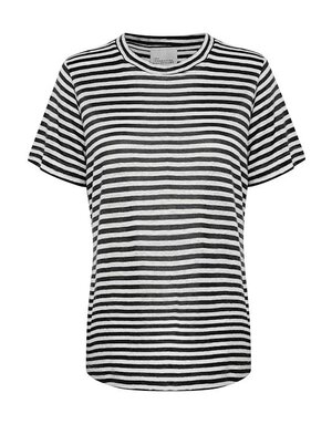 My Essential Wardrobe MEW Lisa Striped Tee Zw/wit