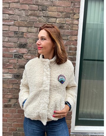 Pom Amsterdam POM  Teddy Jacket beige