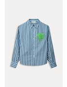 POM  Striped Poplin Blue