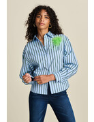 POM  Striped Poplin Blue