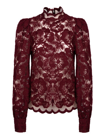 Aaiko Muze Top Maroon