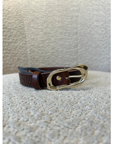 Elvy Belt Croco Brown
