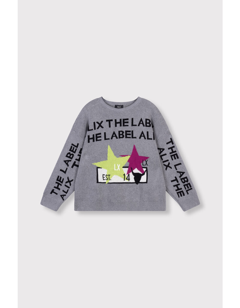 Alix the Label Knit pull Grey