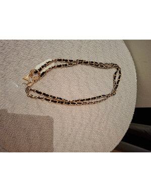 Feel Fashion Feel Fashion Telefoonkoord Goud/Zwart Smal