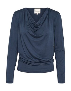 My Essential Wardrobe MEW Vista Waterfall Top Blue