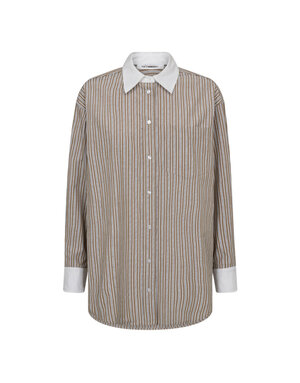 Co' Couture Co 'Couture Grant Gem Stripe Shirt  Walnut