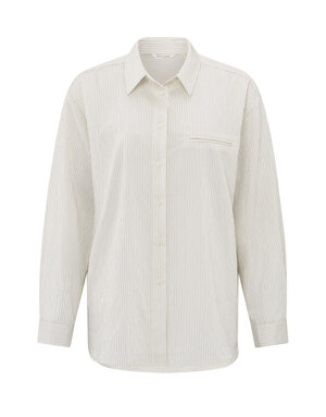 Yaya Yaya Pinstripe Blouse Phantom