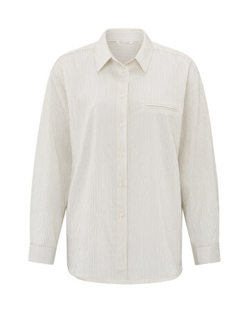 Yaya Yaya Pinstripe Blouse Phantom