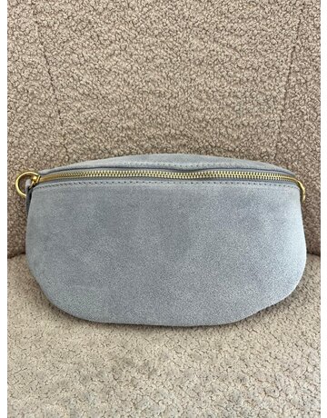 Feel Fashion Feel Tas suede L. Blauw