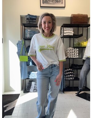 Feel Fashion Feel T-shirt NY Lime