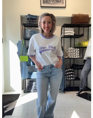 Feel Fashion Feel T-shirt NY Lila