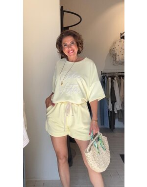 Feel Fashion Feel sweat short geel