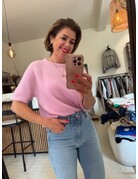 Feel Fashion Feel Alpaca Trui Kort Lila/ Roze