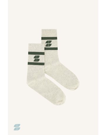 By-Bar By-Bar Logo Sparkle Socks Green