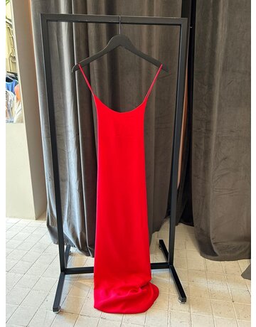 Feel Fashion Feel Jurk Glans Rood Spagh.