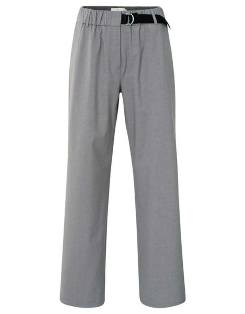 Yaya Yaya WL Pant Belt detail Grey