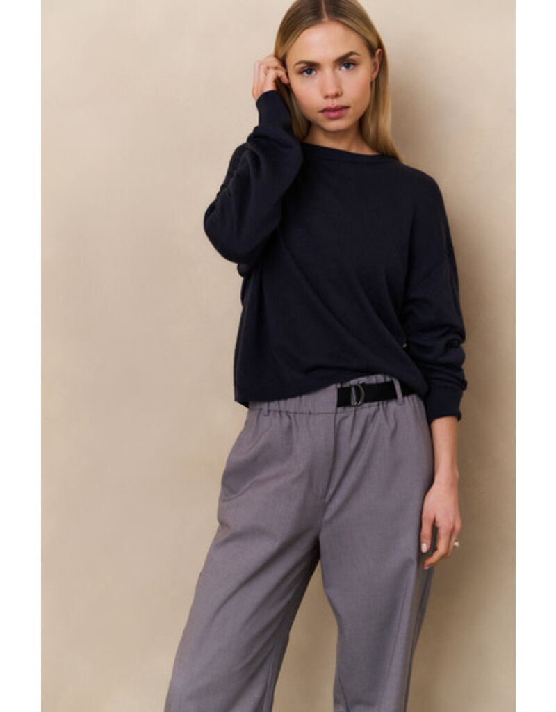 Yaya Yaya WL Pant Belt detail Grey