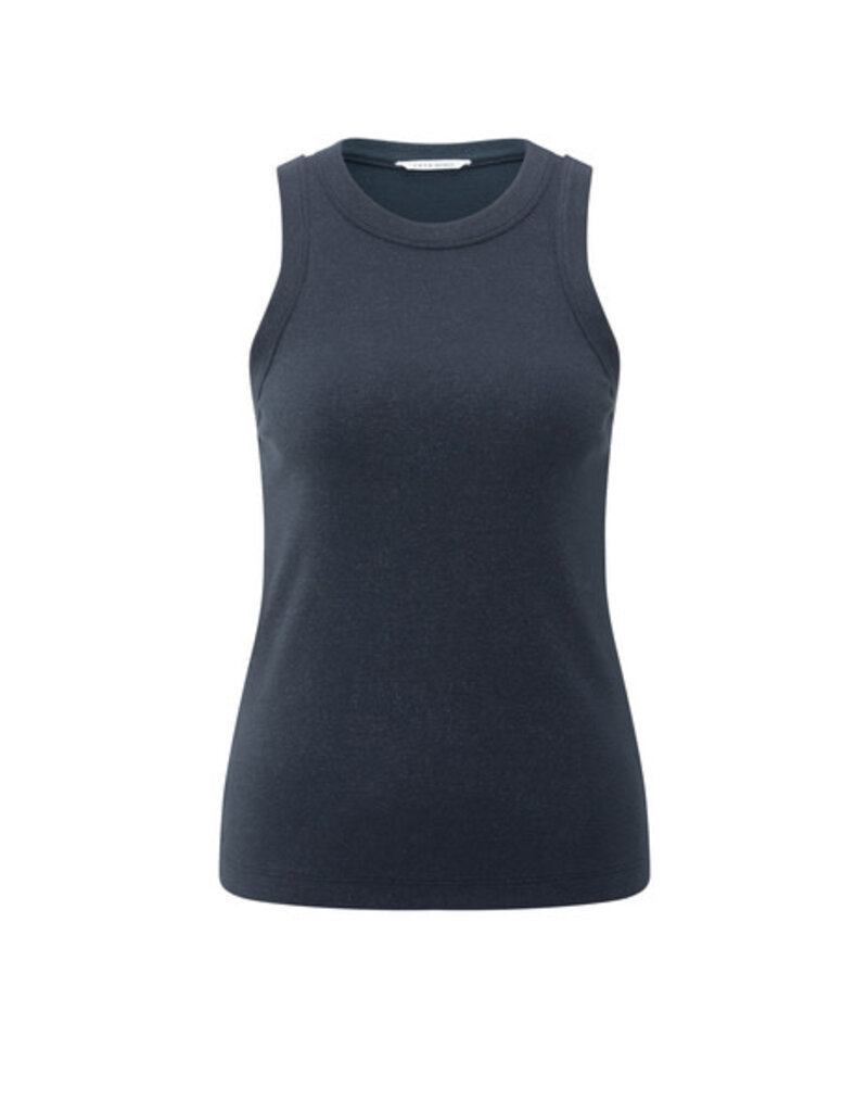 Yaya Yaya Top Met. Coating Blue