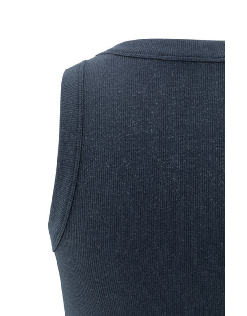 Yaya Yaya Top Met. Coating Blue