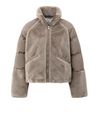 Yaya Yaya Faux Fur Nylon Sleeves Jack