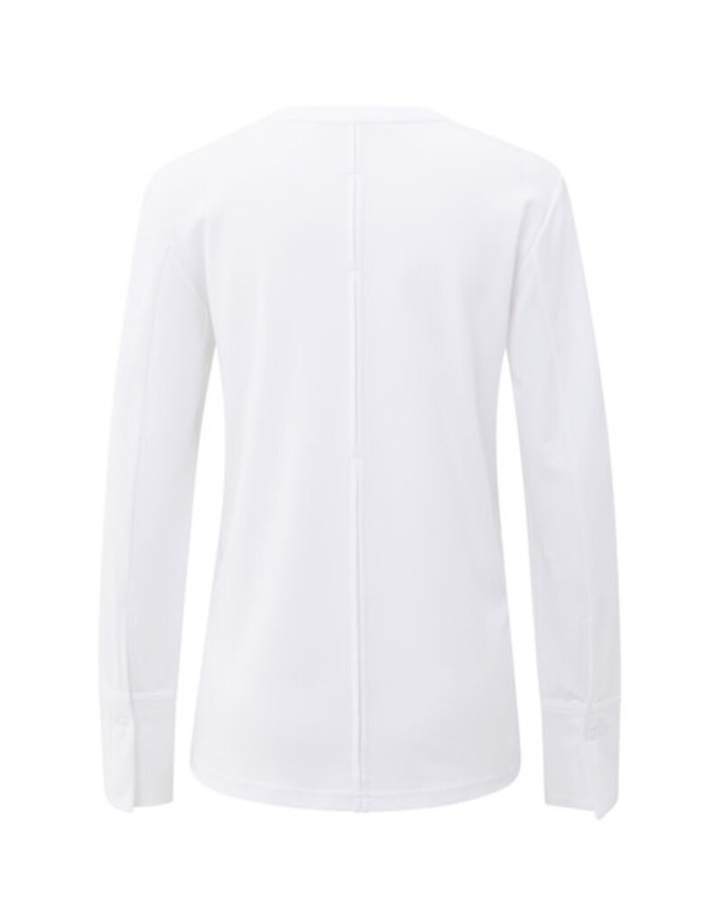 Yaya Yaya LS Shirt White Woven Cuffs