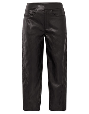 Yaya Yaya Faux lth Pant Brown