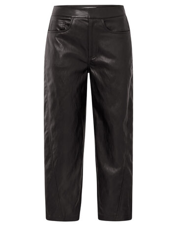 Yaya Yaya Faux lth Pant Brown