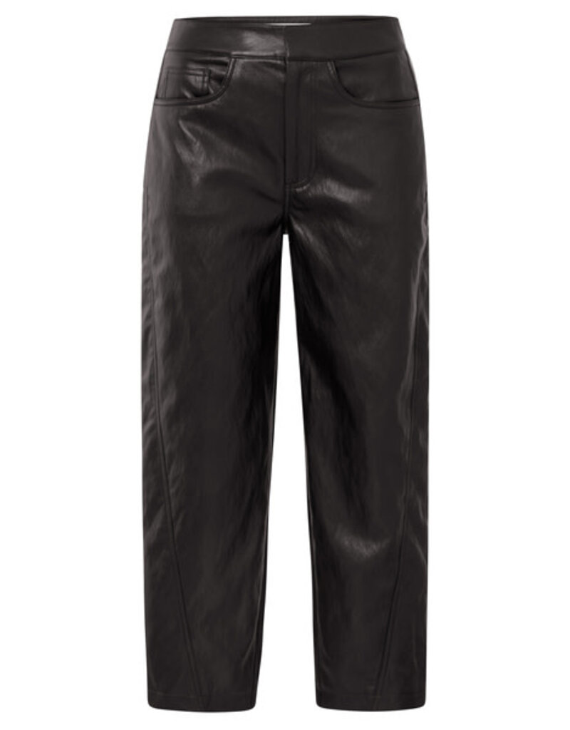 Yaya Yaya Faux lth Pant Brown