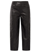 Yaya Yaya Faux lth Pant Brown