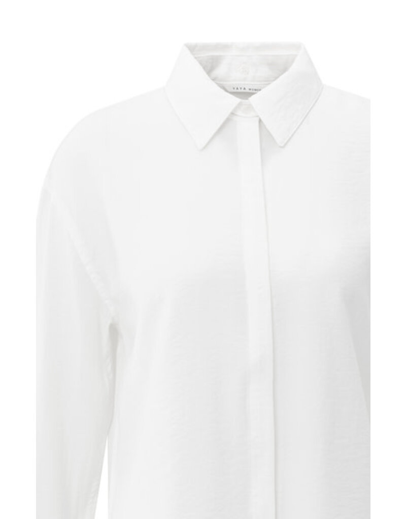 Yaya Yaya LS Shirt Collar White