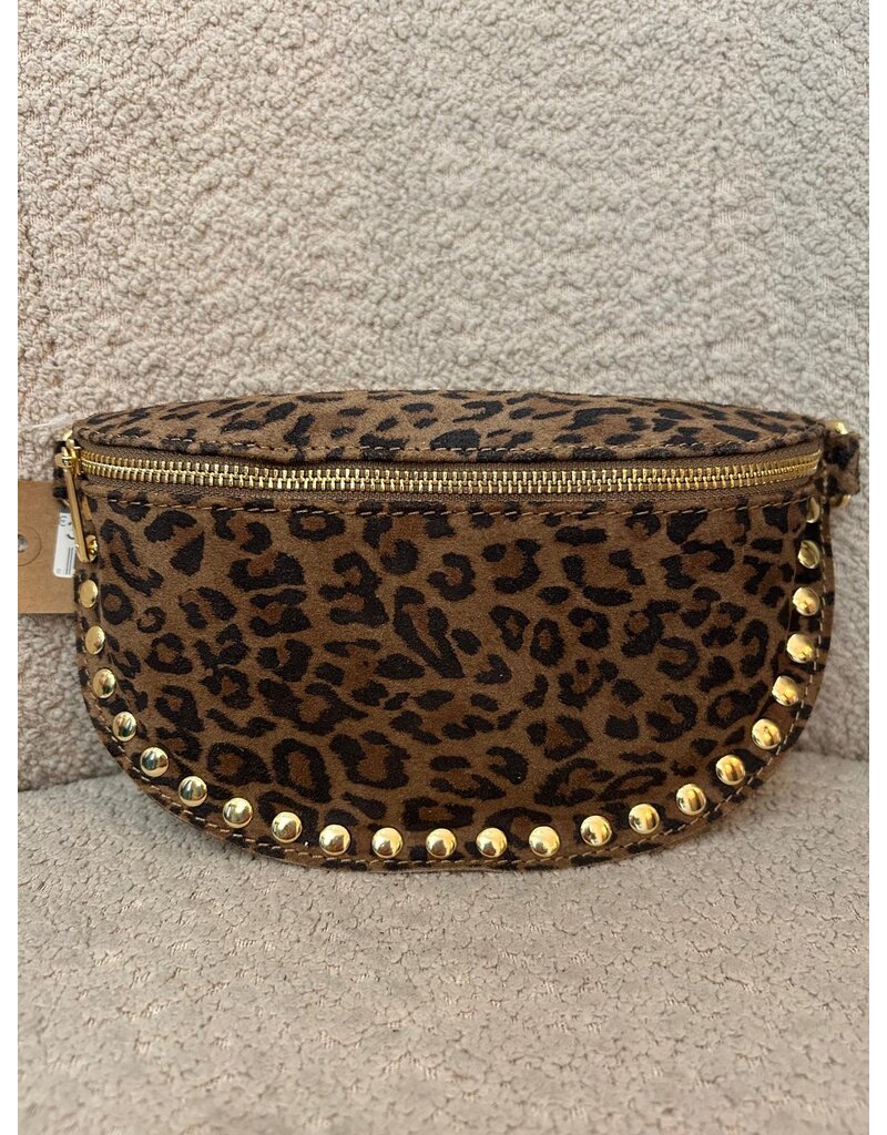 Feel Fashion Feel Tas Suede leopard Studs