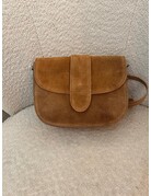 Feel Fashion Feel Tas Cognac Rond Suede