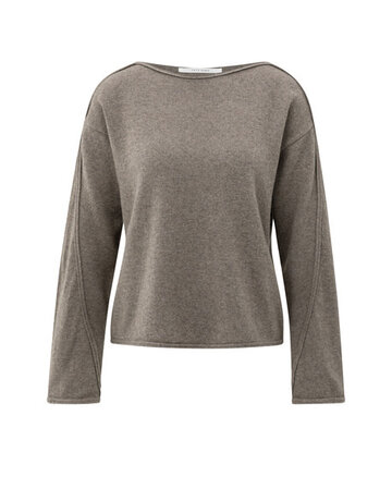 Yaya Yaya Boatneck Pull Brown