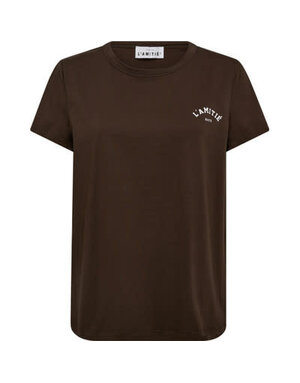 Haute L' Amitié HL Mini Curve Logo Tee Mocca