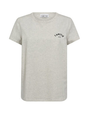 Haute L' Amitié HL Mini Curve Logo Tee Pearl