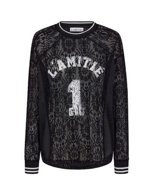 Haute L' Amitié HL Lace Football Blouse Black