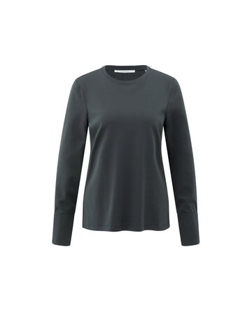 Yaya Yaya LS Shirt Black Woven Cuffs