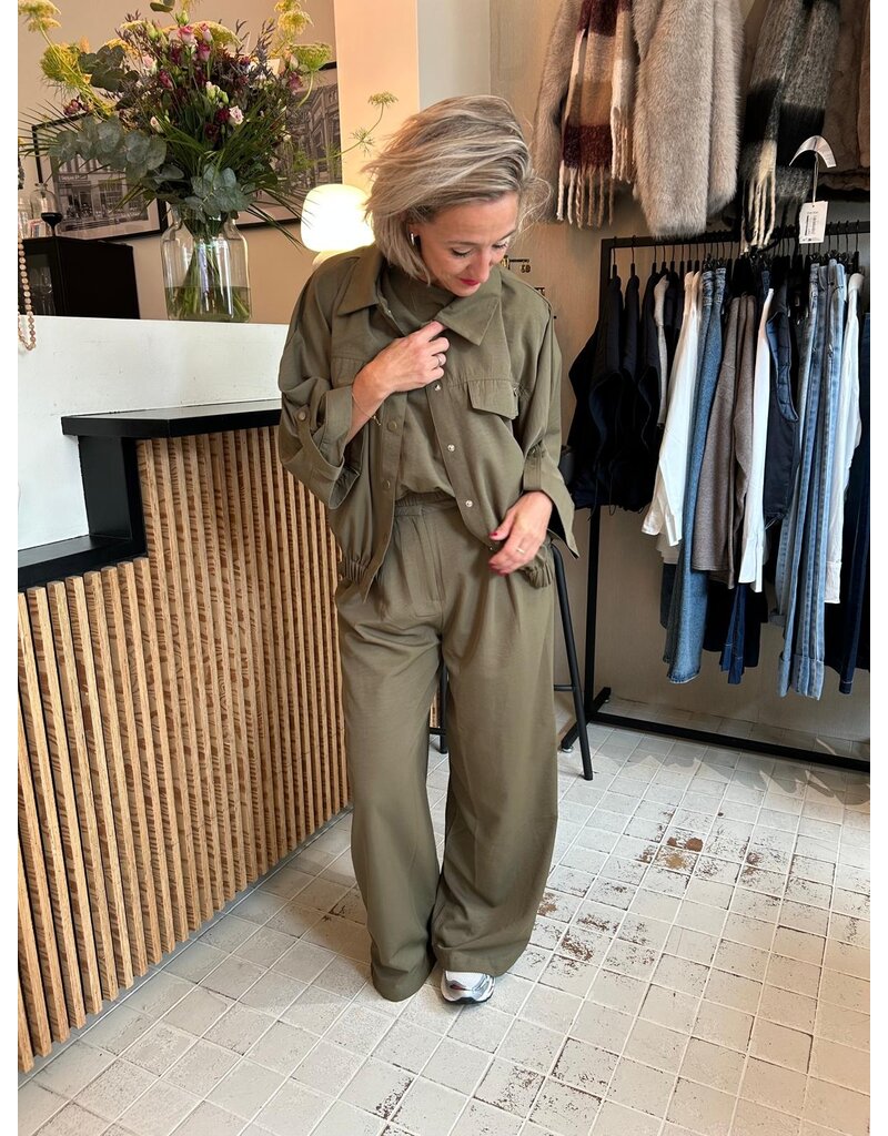 Feel Fashion Feel Blouse Jas Army Groen