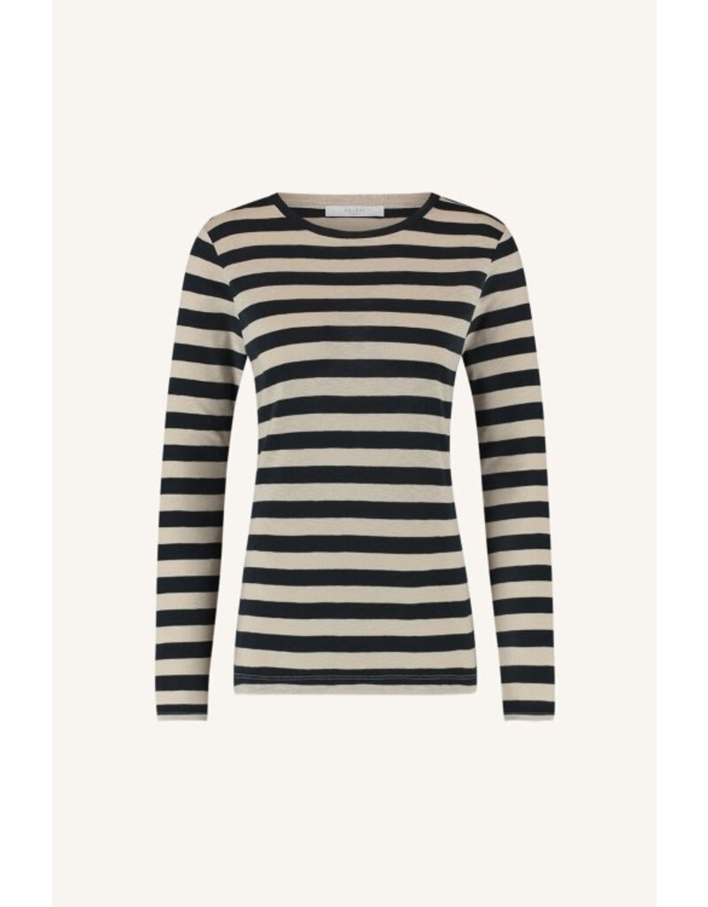 By-Bar By-Bar Big Stripe Top Chalk