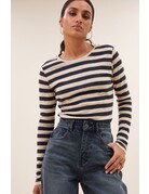 By-Bar By-Bar Big Stripe Top Chalk