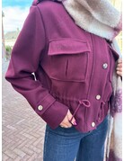 Feel Fashion Feel Jas Borstzak Bordeaux