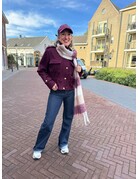 Feel Fashion Feel Jas Borstzak Bordeaux