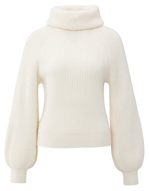 Yaya Yaya Sw. Wide Collar Wool White