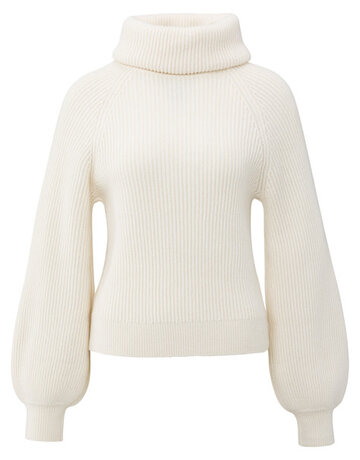 Yaya Yaya Sw. Wide Collar Wool White