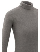 Yaya Yaya Turtle rib fitted  sw. Taupe