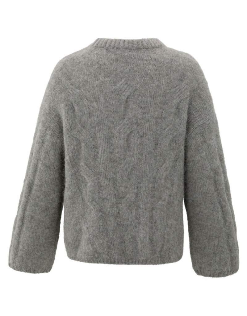 Yaya Yaya Cable sweater Taupe