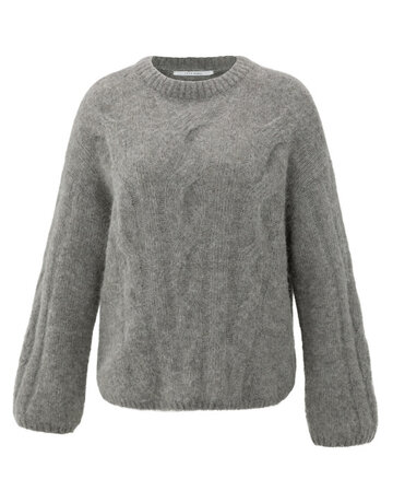 Yaya Yaya Cable sweater Taupe