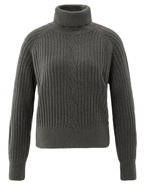Yaya Yaya Turtle neck sweater Dark Taupe