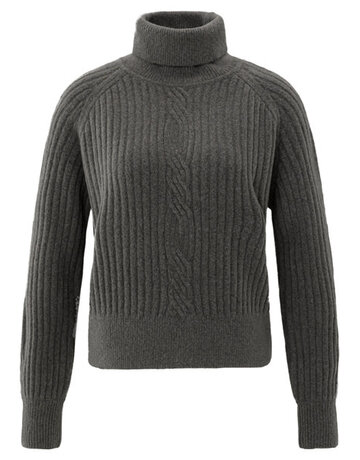 Yaya Yaya Turtle neck sweater Dark Taupe